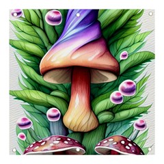 Tiny Mushroom Forest Antique Banner And Sign 3  X 3  by GardenOfOphir