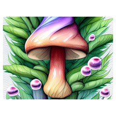 Tiny Mushroom Forest Antique Premium Plush Fleece Blanket (extra Small) by GardenOfOphir