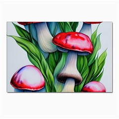 Woods Mushroom Forest Academia Core Postcard 4 x 6  (pkg Of 10) by GardenOfOphir