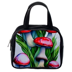 Woods Mushroom Forest Academia Core Classic Handbag (one Side) by GardenOfOphir