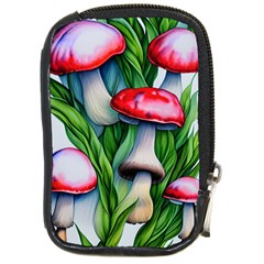 Woods Mushroom Forest Academia Core Compact Camera Leather Case by GardenOfOphir