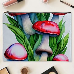 Woods Mushroom Forest Academia Core Cosmetic Bag (xxxl) by GardenOfOphir