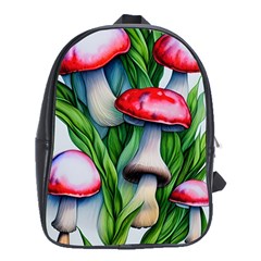 Woods Mushroom Forest Academia Core School Bag (xl) by GardenOfOphir