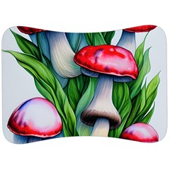 Woods Mushroom Forest Academia Core Velour Seat Head Rest Cushion by GardenOfOphir