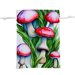 Woods Mushroom Forest Academia Core Lightweight Drawstring Pouch (xl) by GardenOfOphir