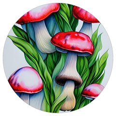 Woods Mushroom Forest Academia Core Round Trivet by GardenOfOphir