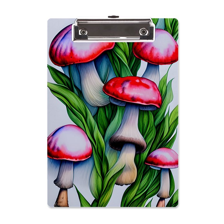 Woods Mushroom Forest Academia Core A5 Acrylic Clipboard