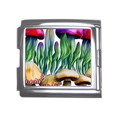 Cozy Mushroom Forest Historical Boho Mega Link Italian Charm (18mm) by GardenOfOphir