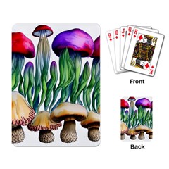 Cozy Mushroom Forest Historical Boho Playing Cards Single Design (rectangle) by GardenOfOphir