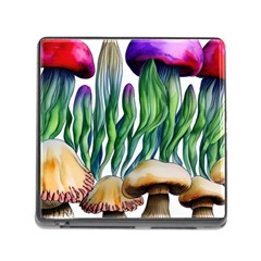 Cozy Mushroom Forest Historical Boho Memory Card Reader (square 5 Slot) by GardenOfOphir