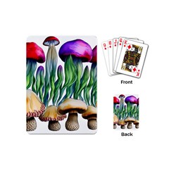 Cozy Mushroom Forest Historical Boho Playing Cards Single Design (mini) by GardenOfOphir