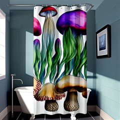 Cozy Mushroom Forest Historical Boho Shower Curtain 36  X 72  (stall)  by GardenOfOphir