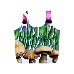 Cozy Mushroom Forest Historical Boho Full Print Recycle Bag (s) by GardenOfOphir