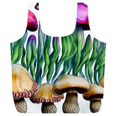 Cozy Mushroom Forest Historical Boho Full Print Recycle Bag (xl) by GardenOfOphir