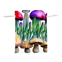 Cozy Mushroom Forest Historical Boho Lightweight Drawstring Pouch (l) by GardenOfOphir