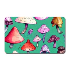 Goblin Mushroom Forest Boho Witchy Magnet (rectangular) by GardenOfOphir