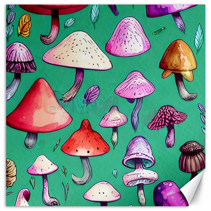 Goblin Mushroom Forest Boho Witchy Canvas 20  x 20 