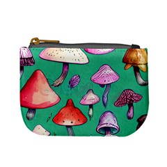 Goblin Mushroom Forest Boho Witchy Mini Coin Purse by GardenOfOphir