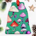 Goblin Mushroom Forest Boho Witchy Bell Ornament (Two Sides) Front