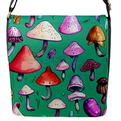 Goblin Mushroom Forest Boho Witchy Flap Closure Messenger Bag (s) by GardenOfOphir