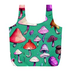 Goblin Mushroom Forest Boho Witchy Full Print Recycle Bag (l) by GardenOfOphir