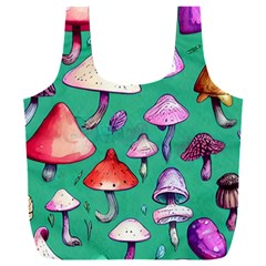 Goblin Mushroom Forest Boho Witchy Full Print Recycle Bag (xxxl) by GardenOfOphir