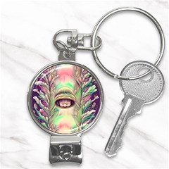 Mystic Mushroom Nail Clippers Key Chain by GardenOfOphir