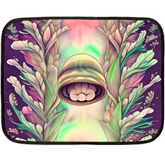 Mystic Mushroom Fleece Blanket (mini) by GardenOfOphir