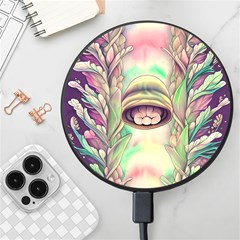 Mystic Mushroom Wireless Fast Charger(black) by GardenOfOphir