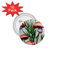 Forest Fungi 1 75  Buttons (10 Pack) by GardenOfOphir