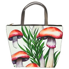 Forest Fungi Bucket Bag by GardenOfOphir