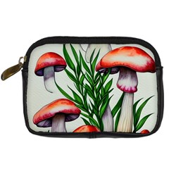 Forest Fungi Digital Camera Leather Case by GardenOfOphir