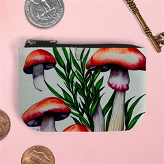 Forest Fungi Mini Coin Purse by GardenOfOphir