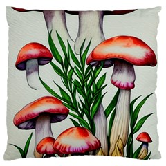 Forest Fungi Standard Premium Plush Fleece Cushion Case (one Side) by GardenOfOphir