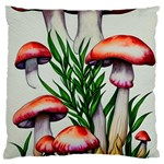 Forest Fungi Large Premium Plush Fleece Cushion Case (Two Sides) Front