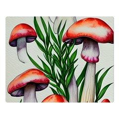 Forest Fungi Premium Plush Fleece Blanket (large) by GardenOfOphir