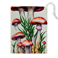 Forest Fungi Drawstring Pouch (5xl) by GardenOfOphir