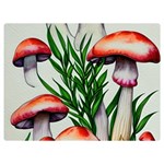 Forest Fungi One Side Premium Plush Fleece Blanket (Extra Small) 40 x30  Blanket Front