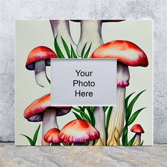 Forest Fungi White Wall Photo Frame 5  X 7  by GardenOfOphir