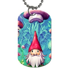 Mushroom Magic Dog Tag (one Side) by GardenOfOphir