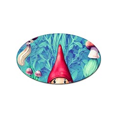 Mushroom Magic Sticker Oval (100 Pack) by GardenOfOphir