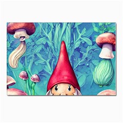 Mushroom Magic Postcard 4 x 6  (pkg Of 10) by GardenOfOphir