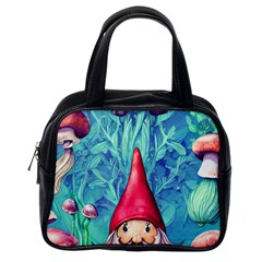 Mushroom Magic Classic Handbag (one Side) by GardenOfOphir