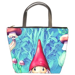 Mushroom Magic Bucket Bag by GardenOfOphir