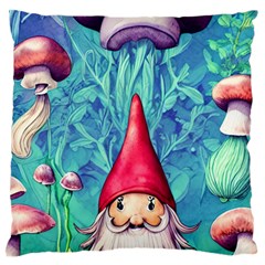 Mushroom Magic Standard Premium Plush Fleece Cushion Case (one Side) by GardenOfOphir