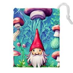 Mushroom Magic Drawstring Pouch (5xl) by GardenOfOphir