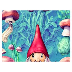 Mushroom Magic One Side Premium Plush Fleece Blanket (extra Small) by GardenOfOphir