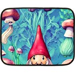 Mushroom Magic Fleece Blanket (Mini) 35 x27  Blanket Front