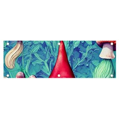 Mushroom Magic Banner And Sign 6  X 2  by GardenOfOphir