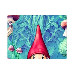 Mushroom Magic One Side Premium Plush Fleece Blanket (mini)